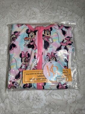 Disney Minnie Mouse bamboo footie pajamas 3-6M
